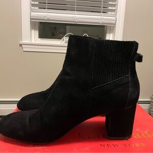 Kate Spade Midnight Black Ankle Booties